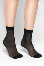 Julianne Stripe Mesh Socks