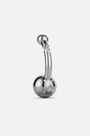 Belly Button Earring - Crystal Clear: Silver Earrings STUDIOCULT 