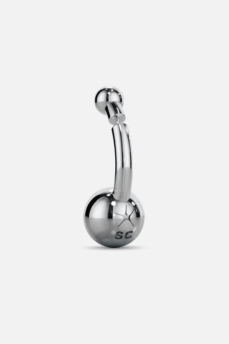Belly Button Earring - Crystal Clear: Silver Earrings STUDIOCULT 