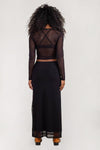 Shel Mesh Skirt Maxi Skirts NLT 