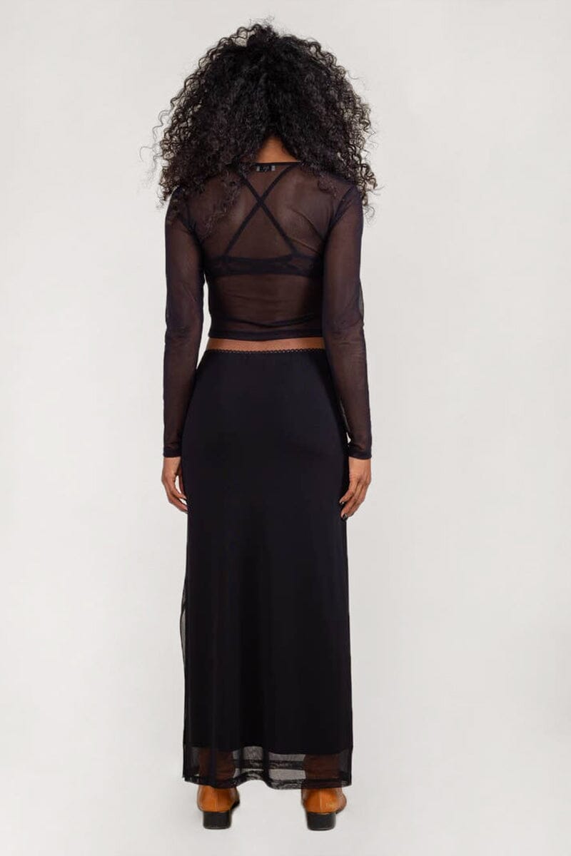 Shel Mesh Skirt Maxi Skirts NLT 