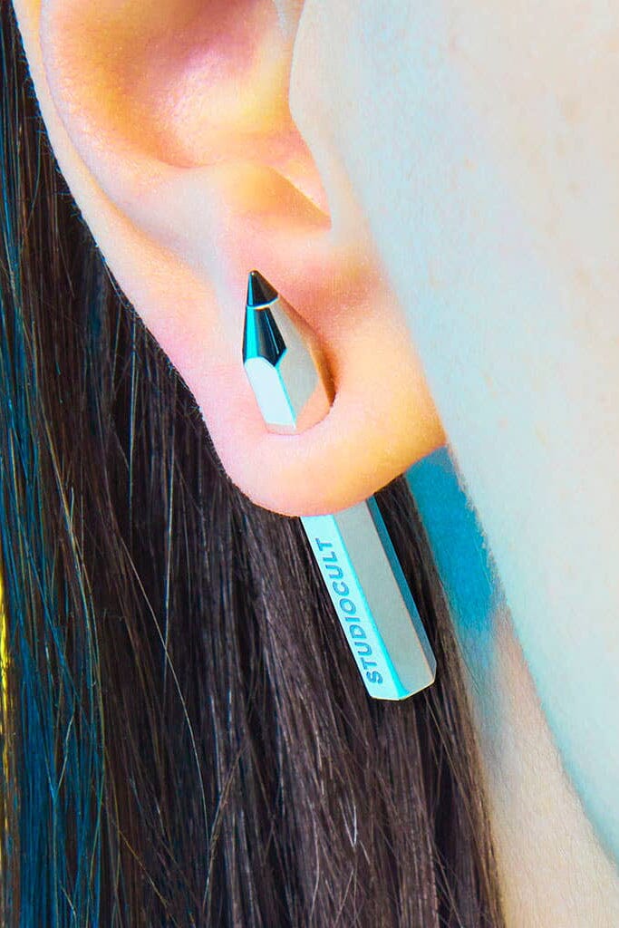 Pencil Earring - Silver Earrings STUDIOCULT 