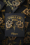 Gold Scarab Beetle Collar Pin Set Enamel Pin Ectogasm 