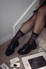 Sheer Heart Socks - Black