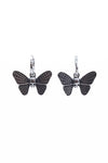Mystic Cobweb Moth Hoop Earrings Earrings Mysticum Luna 