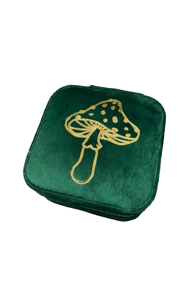 Green Witch Mushroom Travel Jewellery Box Jewellery Box Mysticum Luna 