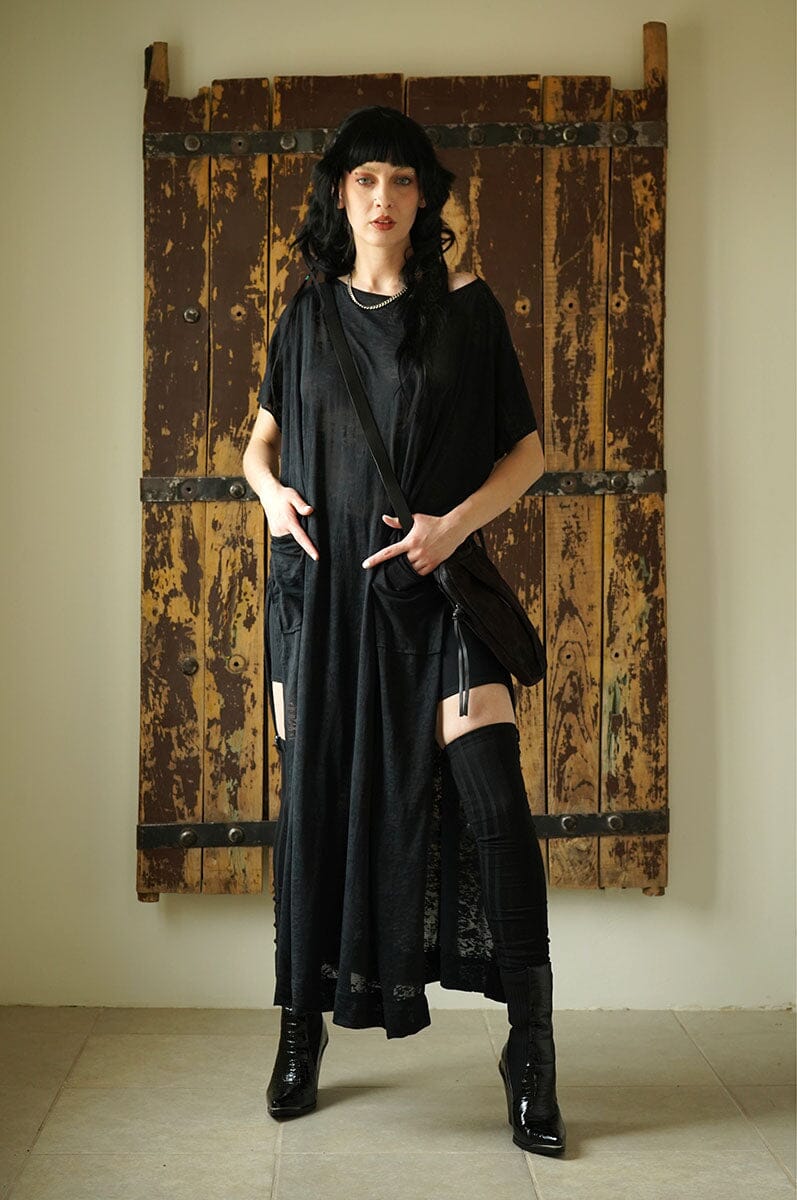 Rise Kaftan - Burnout Knit Tunic NOCTEX 