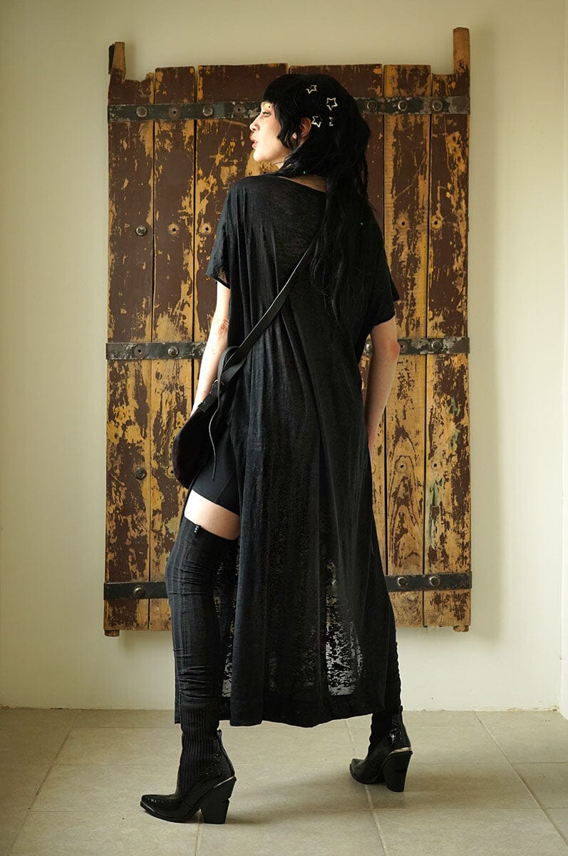 Rise Kaftan - Burnout Knit Tunic NOCTEX 