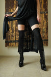 Slip-Proof Rib Thigh Highs - Wide Rib Leg Warmers NOCTEX 