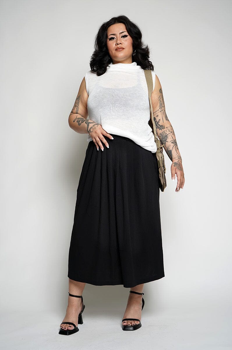 Val Tank - Ivory Open Knit Tank Tops NOCTEX 