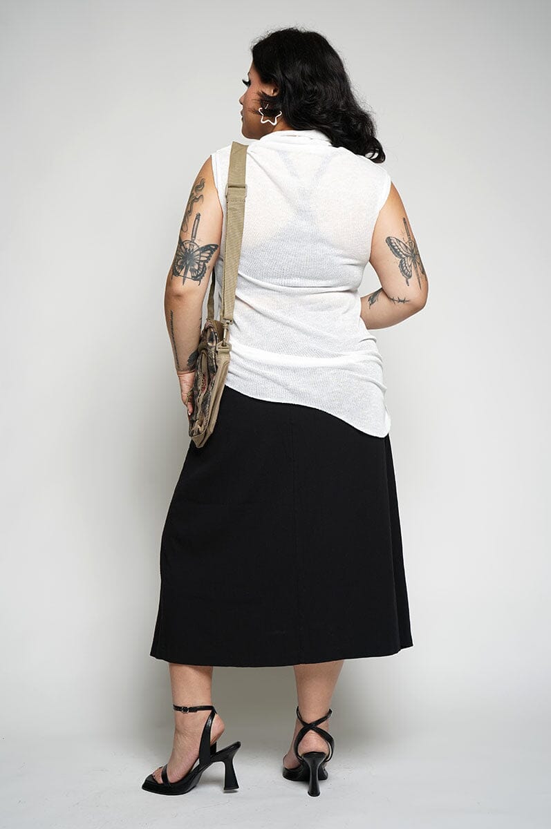 Val Tank - Ivory Open Knit Tank Tops NOCTEX 