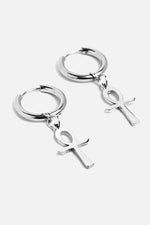 Ankh Hoop Earrings | Stainless Steel Earrings NOCTEX 