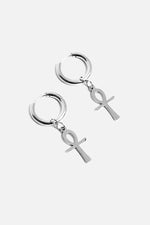 Ankh Hoop Earrings | Stainless Steel Earrings NOCTEX 