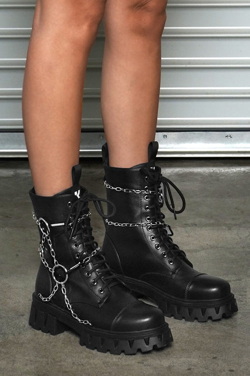 Cyrus Chain Boots FOOTWEAR KOI Footwear 