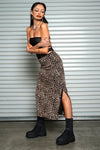 Shel Mesh Skirt - Leopard Maxi Skirts NLT 