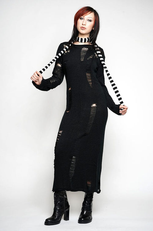Pin-Up Knit Maxi Dress Long Dresses The Ragged Priest 