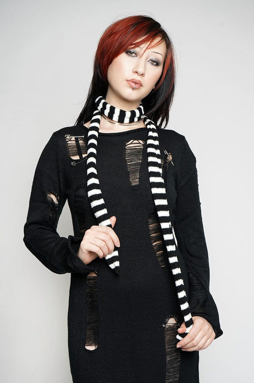 Skinny Striped Scarf Scarves NOCTEX 
