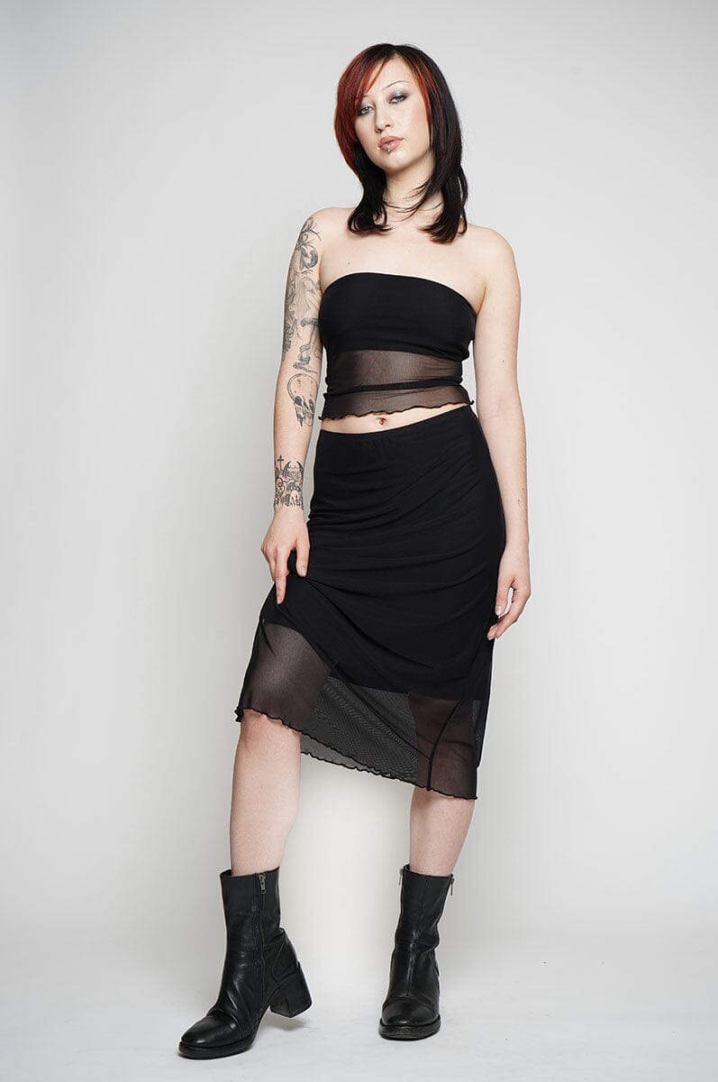 Bess Mesh Skirt Maxi Skirts NLT 