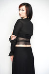 Victoria Shrug - Black Gauze Shrugs NOCTEX 