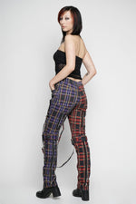 Red/Purple Plaid Bondage Pant Pants Tripp NYC 