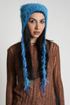 Blue Knit Beanie NOCTEX 