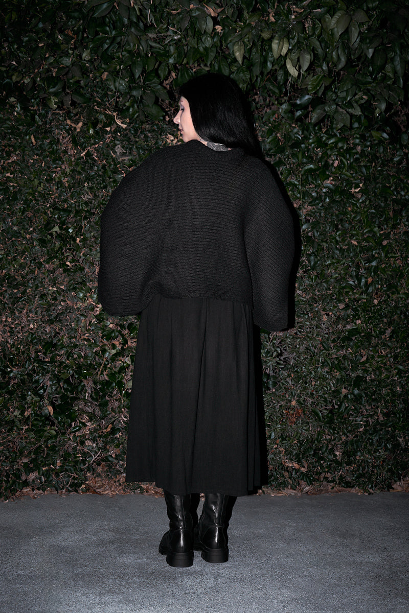 Metropolitan Rib Knit Poncho