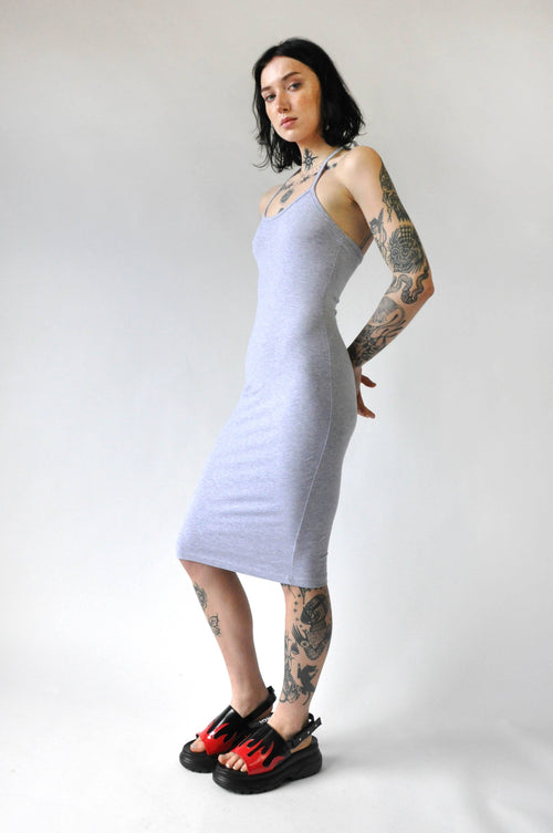 Halter Midi Dress Long Dresses NLT SMALL GREY 