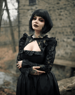 The Ophelia - Black Long Dresses Blackwood Castle 