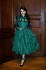 The Ophelia - Emerald Green Long Dresses Blackwood Castle 