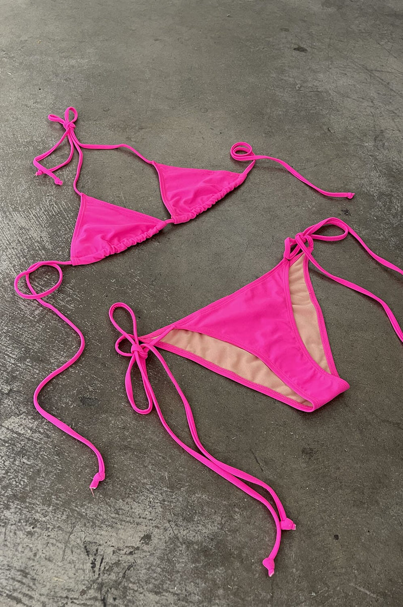 Electric Pink Bikini and Mesh Dress Set Swimwear FORPLAY 