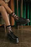 Sheer Leopard Print Socks