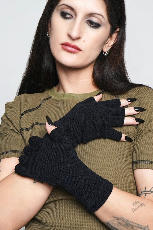 Stygian Fingerless Gloves Arm Warmers NOCTEX 