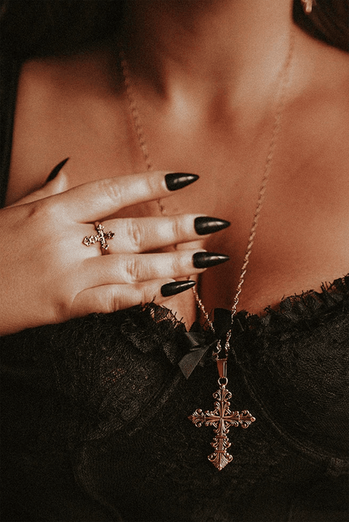 Lament Cross Necklace Necklaces Mysticum Luna 
