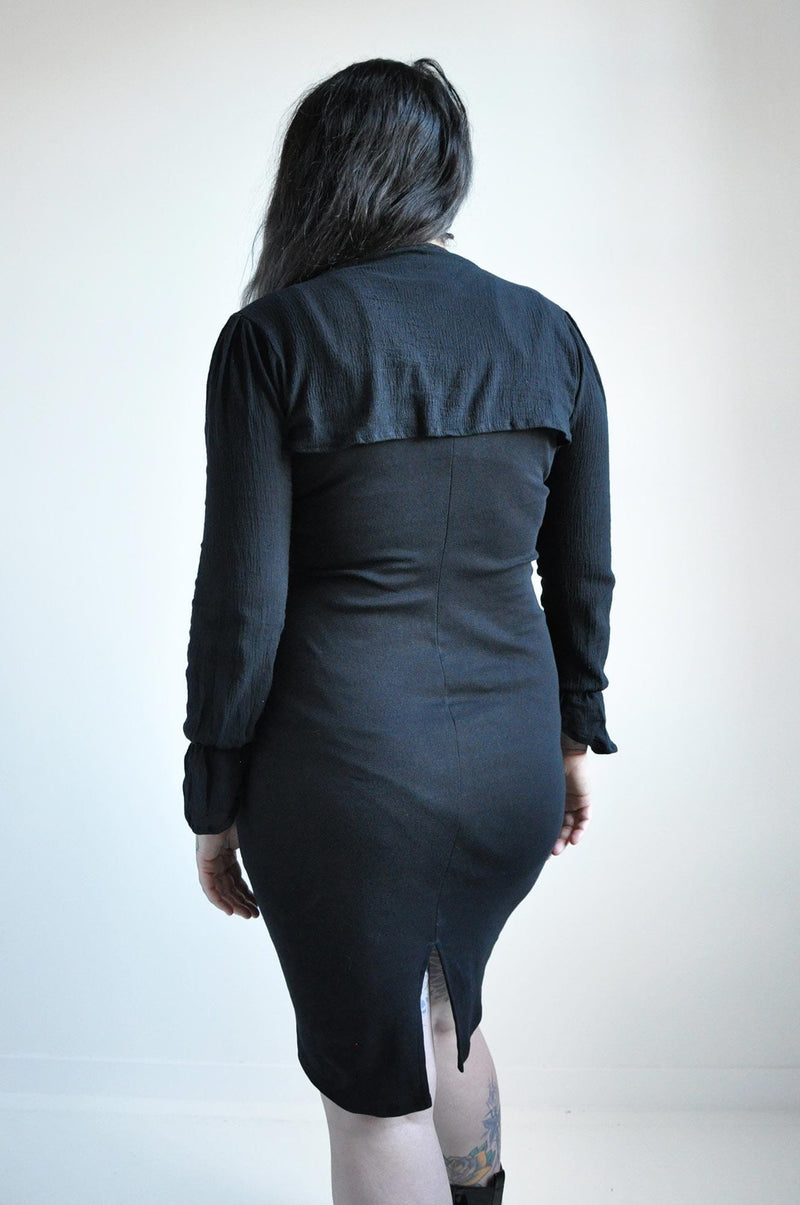 Victoria Shrug - Washed Embroidered Stripe Shrugs NOCTEX 