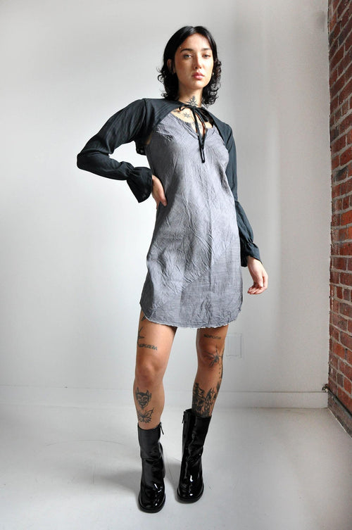 Victoria Shrug - Washed Embroidered Stripe Shrugs NOCTEX 