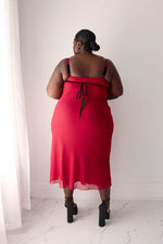 Sylvie Slip Dress - Limited Edition Crimson