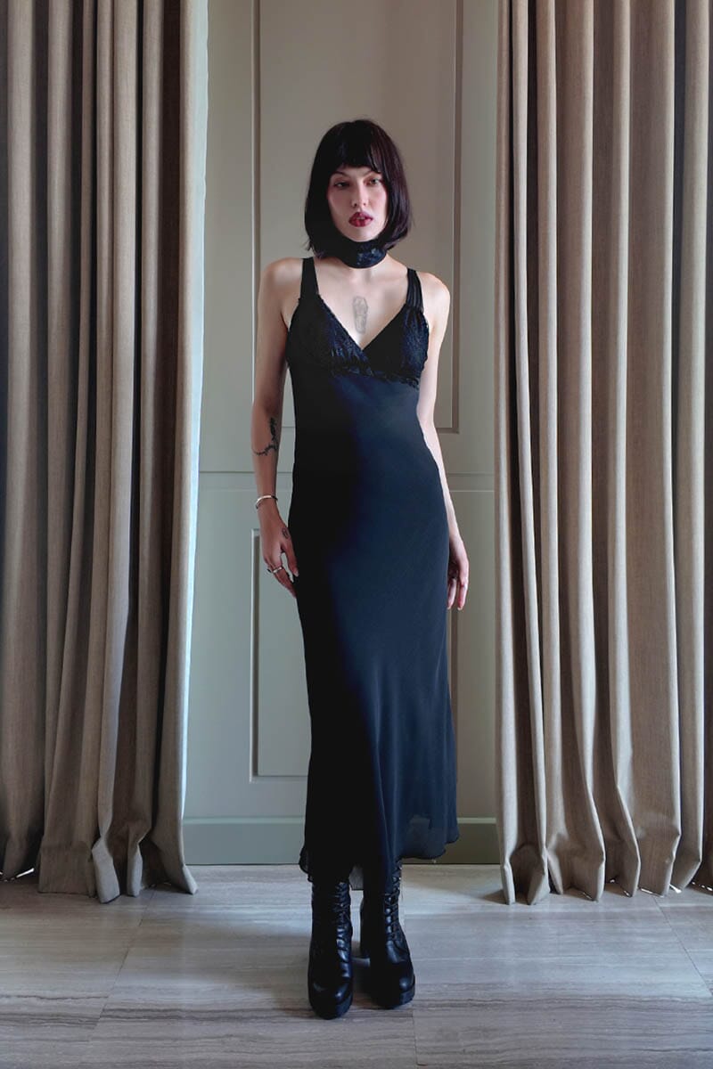 long slip dresses Seamless Long Sleeve Slip Dress | Modest Layer