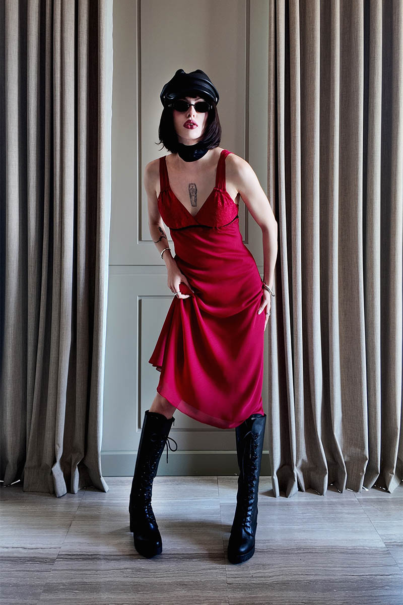 Sylvie Slip Dress - Limited Edition Crimson