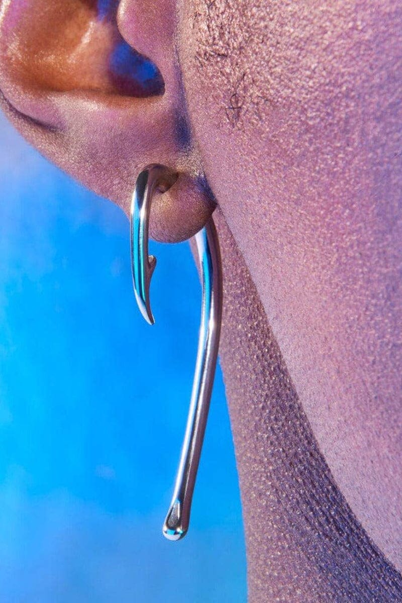 Fish Hook Earring - Silver | Shop STUDIOCULT On Noctex