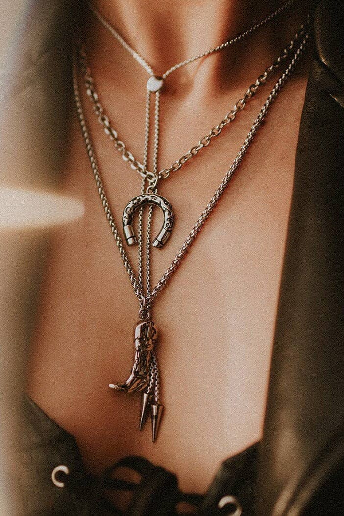 Outlaw Bolo Spike Necklace