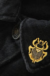 Gold Scarab Beetle Collar Pin Set Enamel Pin Ectogasm 