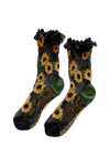Sheer Sunflower Socks with Lace Socks Ectogasm 