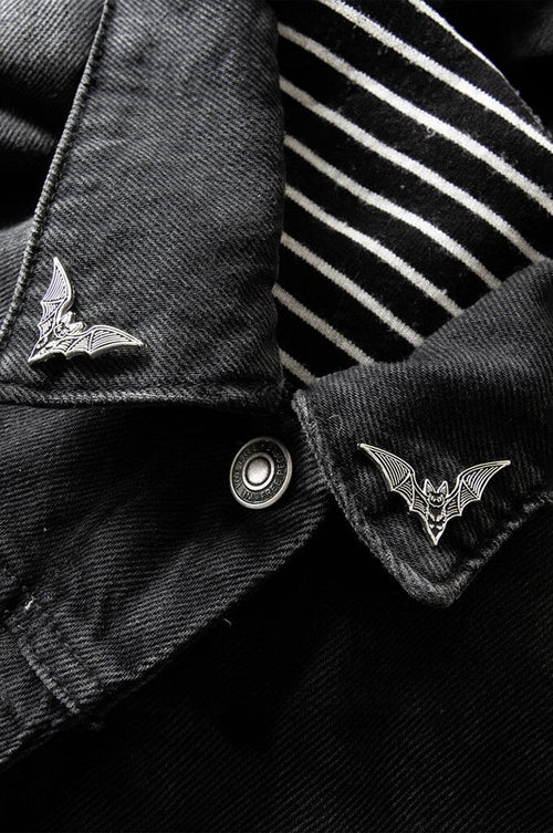 Bat Collar Point Enamel Pin Set Enamel Pin Ectogasm 