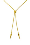 Outlaw Bolo Spike Necklace - Gold
