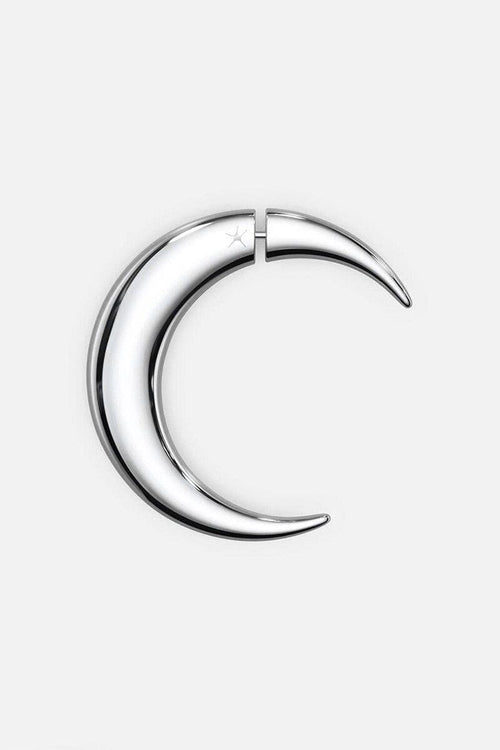 Pierced Moon Earring - Silver Earrings STUDIOCULT 