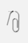 Paper Clip Earring - Silver Earrings STUDIOCULT 