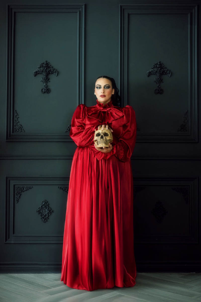 The Emma Dress - Crimson