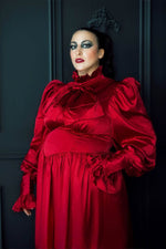 The Emma Dress - Crimson Long Dresses Blackwood Castle 