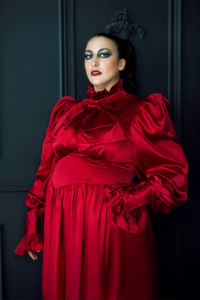 The Emma Dress - Crimson