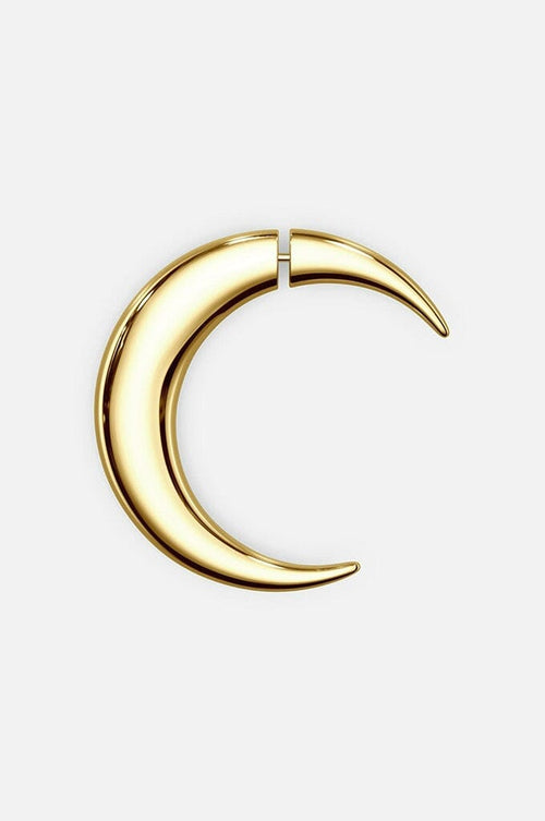 Pierced Moon Earring - Gold Earrings STUDIOCULT 